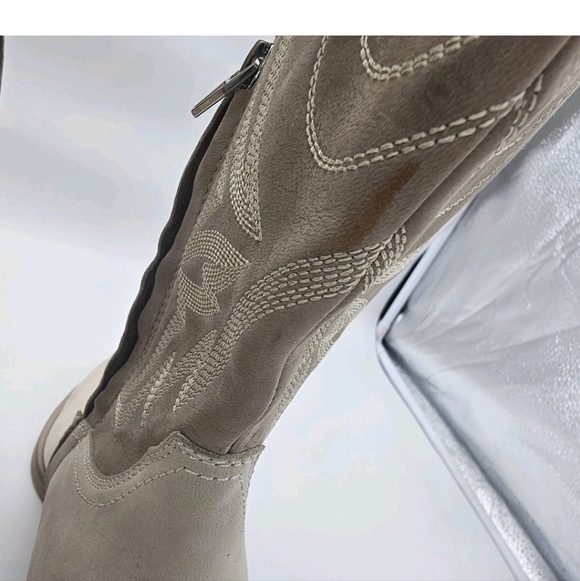 Dolce Vita Women's Blanch Fashion Boot size western cream white tan Cowboy 9.5 - Picture 6 of 11